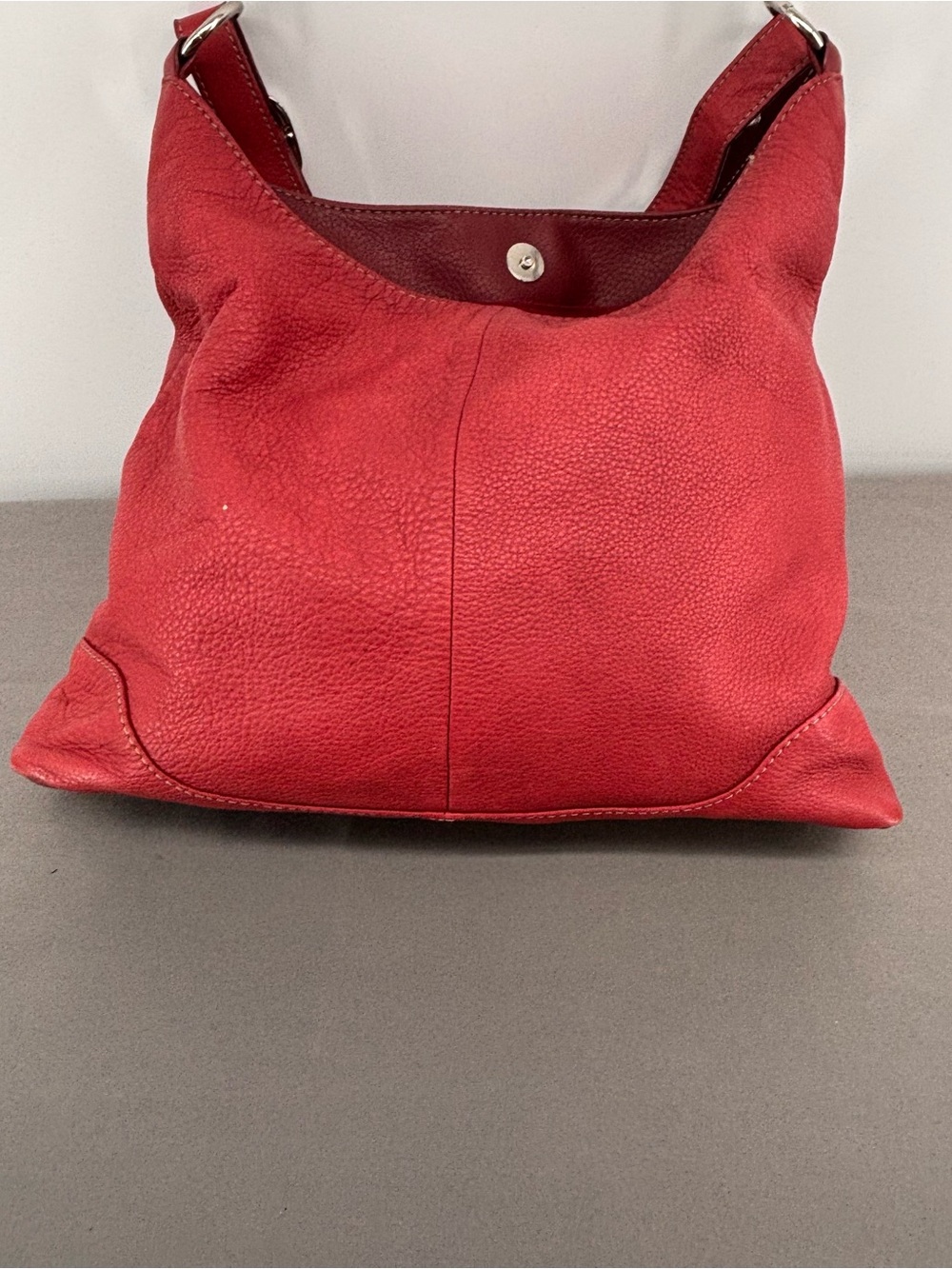 Red Leather A.N.A New Approach Shoulder Bag - Classic Women's Tote